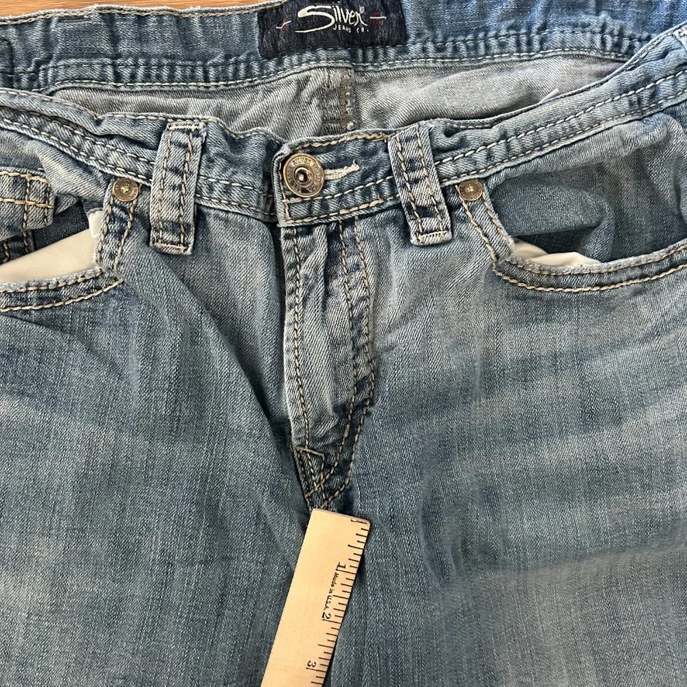 Men's Silver Craig Bootleg Jeans Size 36x30